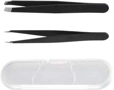 Pinzetten für Gesichtshaare - Edelstahl - 12 cm - Für Präzisionsarbeit und Pflege