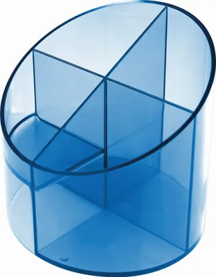 Obrázek produktu pro helit Multik "cher Economy Transparent, 4 přihrádky, modrá