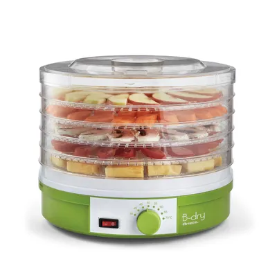 Immagine prodotto di Ariete 616 B-Dry Essiccatore - Disidratatore Alimentare - Frutta, Verdura, Carne Disidratata - Temperatura 35°C/70°C - 245 Watt - Verde