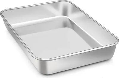 Produktbild von Homikit Backblech aus Edelstahl für Backen und Braten 26,5 x 20,5 cm
