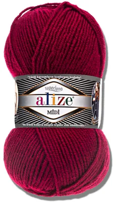 Image de Alize 1x 100 g Superlana Midi Laine, uni, crochet, tricot (390)