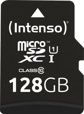 Produktbild von Intenso 128 GB microSDXC Speicherkarte UHS-I Premium inkl. SD-Adapter