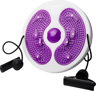 Produktbild von Taillendrehscheibe mit Fußsohlenmassagegerät, Gewichtsverlust, Bodybuilding, multifunktionales Balanceboard, Heimfitnessgerät