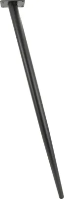 Image de Jeu de 4 pieds de meuble style hairpin, couleur or, hauteur 15 cm, en métal résistant, avec accessoires de montage pour des solutions d'aménagement créatives.