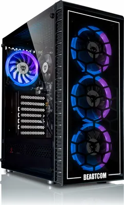 Produktbild von BEASTCOM Q3 | Essential Gaming | 8 Threads Gaming PC | AMD Ryzen 5 4X 4,20GHz | 4K Vega 11 Kern Grafik | 16GB RAM | 1TB SSD | HDMI | WiFi | Windows 11 Pro