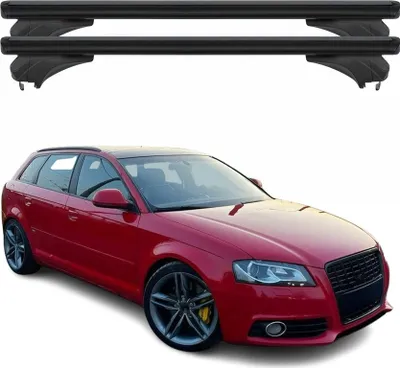 Produktbild von Menabo Dachträger für Audi A3 8PA Sportback 2004-2012 Aluminium Schwarz 2 tlg