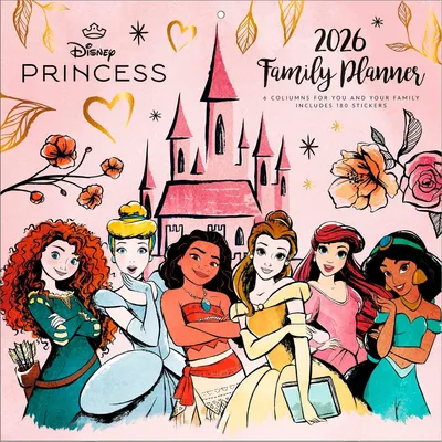 Produktbild von DISNEY PRINCESS Familienplaner im Format 30 x 30