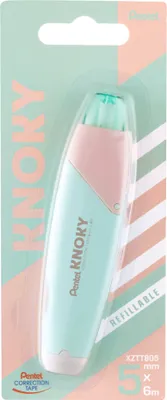 Produktbild von Pentel Mehrweg-Korrekturroller KNOKY 5 mm x 6 m grün