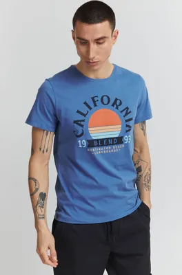 Produktbild von BLEND BHOrtwin - 20714919ME Herren T-Shirt Longshirt Basic