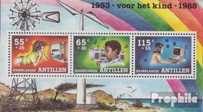 Produktbild von Briefmarken Niederländische Antillen 1988 Mi Block33 (kompl.Ausg.) postfrisch Jugendwohlfahrt