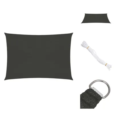 Produktbild von vidaXL Sonnensegel 160 g/m² Anthrazit 6x7 m HDPE - Sonnenschirme & Sonnenschutze