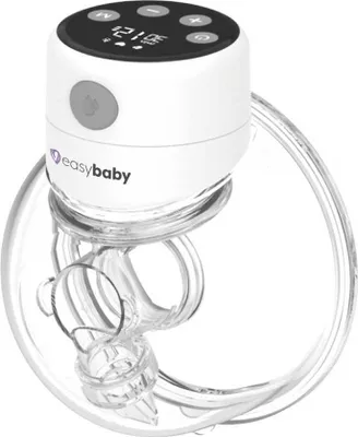Produktbild von Easybaby Milchpumpe Elektrisch Tragbar, Freihändige Milchpumpe mit LED-Anzeige, Geräuscharm, 3 Modi 12 Stufen, pass in den Still-BH, 24-mm-Flansch