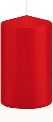 Obrázok produktu pre Červené sviečky v kvalite RAL, priemer 58 x 100 mm, 16 kusov