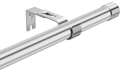 Obrázok produktu pre Nastaviteľná záclonová tyč z kovu, dĺžka 30–340 cm, s očkami a robustným upevnením
