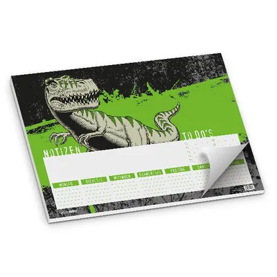 Produktbild von itenga Schreibtischunterlage T-Rex, 50 Blatt Papier, DIN A3