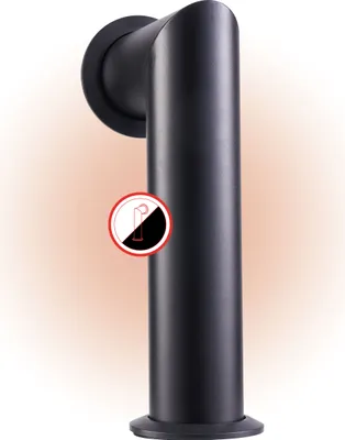 Produktbild von KAMINIO Ofenrohr MAX  für Elektrokamine - Nachbildung eines Schornsteins mit Rosette - Inklusive Montagematerial - Schwarz