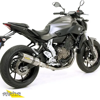 Produktbild von ARROW Auspuff THUNDER für Yamaha MT07 / Tracer 700 2014-2020, Titan (Nur mit ARROW Krümmer)