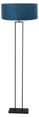Produktbild von Stehlampe - schwarz - Stang - metall veloursstoff - Ø 50cm - E27 - 3854ZW - Steinhauer