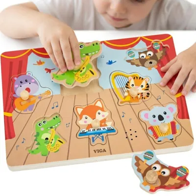Produktbild von Viga Sound Puzzle Match Musiktiere