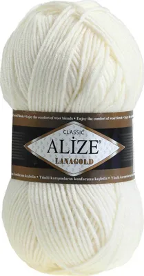 Produktbild von ALIZE Lanagold 100g 49% Wolle Strickgarn Winterwolle Schurwolle Farbwahl