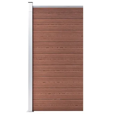 Zdjęcie produktu dla vidaXL Zaunelement WPC 95x186 cm Braun