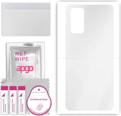 Produktbild von apgo Rückseite Schutzfolie, klar, kompatibel mit vivo iQOO 3 5G, Hinten Hydrogel-Displayschutzfolie mit Positionierhilfe, kratzfest, einfache Montage