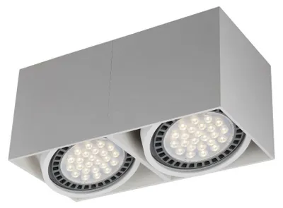 Image de Projecteur Spot Box blanc 2xES111x15W en métal, dimensions : 12 x 26,5 x 13,5 cm, IP20, Zuma Line