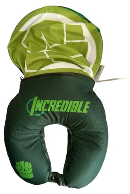 Produktbild von Marvel 2in1 Reisekissen Nackenkissen 30x25 cm Spider-Man Hulk Avengers Hulk