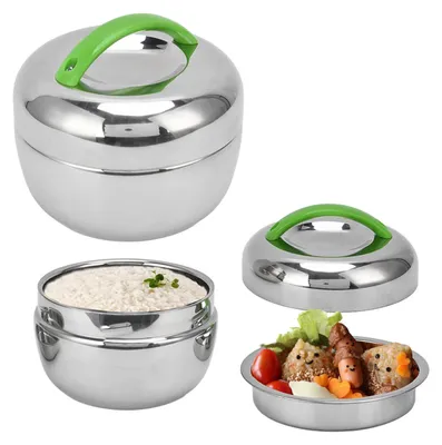 Isolierte Lunchbox 1,0 l Edelstahl Warmhaltebox für Essen
