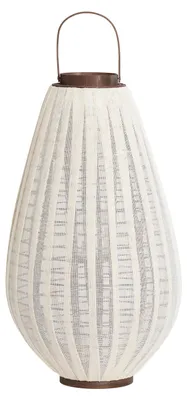 Produktbild von Light&living Windlicht Ø 38 x 70 cm DAZIO Leinen natur + dunkelbraunes Holz