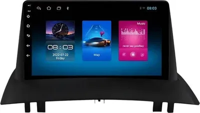 Produktbild von Autoradio mit Bluetooth und CarPlay für Renault Megane 2 (2002–2009) – Kompatibel mit Apple und Android – Stereoanlage – Navigationssystem – 1 GB/16 GB