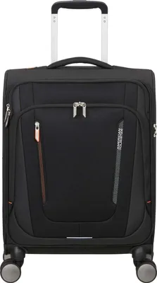 Produktbild von American Tourister Trolley Wanderlite Spinner TSA Shadow Black schwarz 55cm