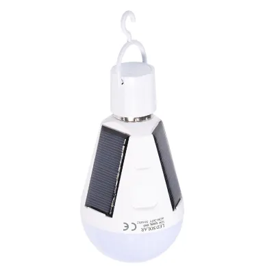 Obrázok produktu pre Solárny panel LED žiarovka Prenosná vodotesná vnútorná/vonkajšia turistická kempingová núdzová lampa 12W