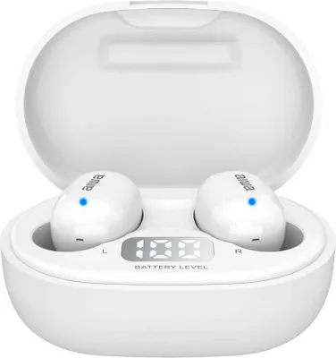 Image de Aiwa Bluetooth Headset EBTW-150WTMKII avec étui de chargement/ 3h d'autonomie/ Blanc