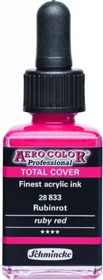 Produktbild von Rubinrot 28ml 28 833 023 Schmincke Aero Color TOTAL COVER Airbrush Farbe