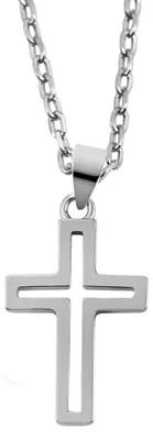 Produktbild von Akzent Uni Anhänger Masih "Masih" aus 925 Sterlingsilber, rhodiniert, langlebig