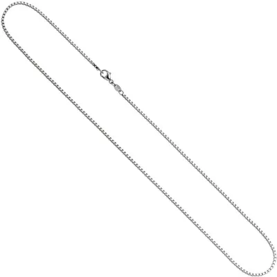 Produktbild von 1,5mm Venezianerkette Kette 585 Weißgold Gold Goldkette 38 cm Uni