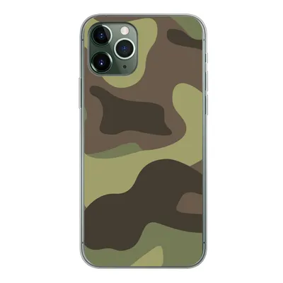 Produktbild von MuchoWow® Handyhülle Schutzhülle Hülle für iPhone 11 Pro Illustration eines Tarnmusters Silikon Softcase Handy Hülle - Handy