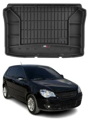Imagen del producto de Bandeja de maletero de goma OMAC para VW Polo 2001-2009, 3 puertas, de TPE, color negro
