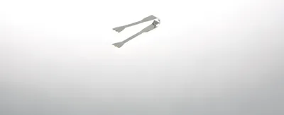 Produktbild von Süßstoffzange glatt versilbert L 4,2cm