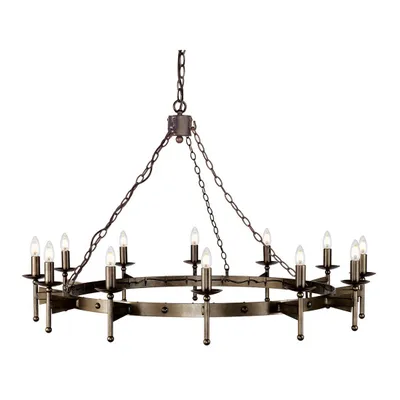 Produktbild von Elstead Cromwell Kronleuchter E14 12-fach Alte Bronze,  UK