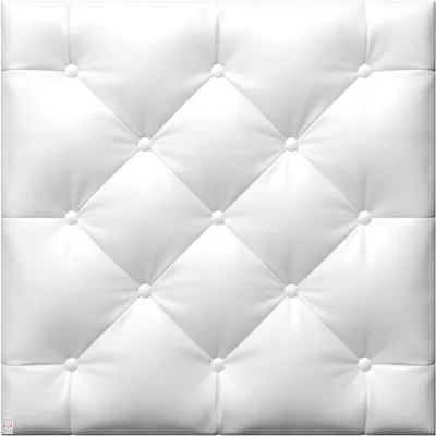 Imagen del producto de Paneles de pared 3D, paneles de techo, placas, paneles tipo "Royal Pillow", color blanco, hechos de poliestireno expandido (EPS), aislamiento térmico (4 piezas = 1 metro cuadrado), ¡grosor de 4,5 cm!