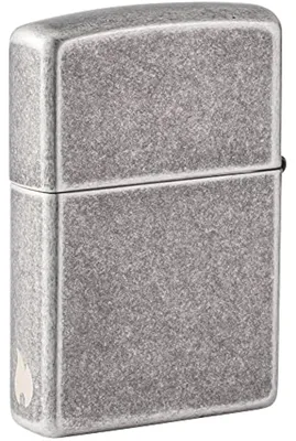 Obrázok produktu pre ZIPPO – Zippo, motív plameňa – starožitný, strieborný zapalovač, doplniteľný benzín, model 60006268