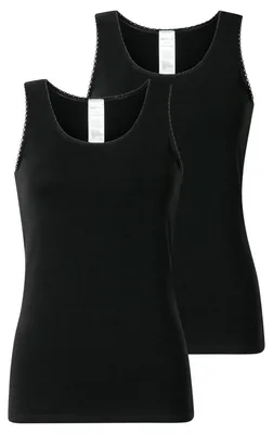 Produktbild von Schiesser Damen 2 Pack Trägertop Unterhemd mit Spitze - Modern Multipacks