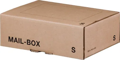 Produktbild von Braune Versandbox, Größe S, Mail-Boxen, Wellpappe, Innenmaß 249x175x79 mm 1 Stück