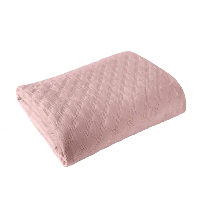 Produktbild von Tagesdecke, gesteppt, modern, Samt Velvi 220x240 014 Hellrosa