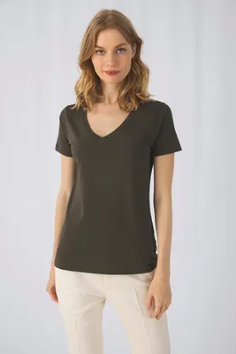 Produktbild von B&C Ladies Organic Inspire Baumwolle V-neck T-shirt