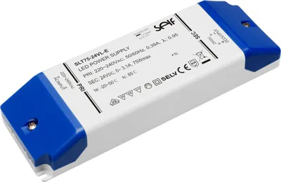 Produktbild von SELF SLT75-24VL-E, Installationsnetzteil IP20 75W 24V 3,1A
