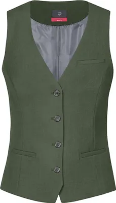 Produktbild von Greiff Corporate PREMIUM Damen Business-Weste Regular-Fit Olivgrün 40