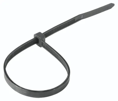 Produktbild von Hama 00221002, Kabelbinder mit Klettverschluss, Kunststoff, Schwarz, 5 cm, -40 - 85 °C, 2,5 mm
